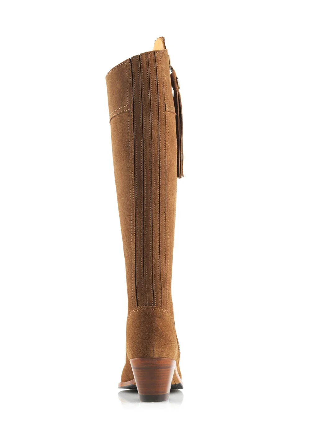 Suede Regina Heeled Narrow Fit Boots - Image 4