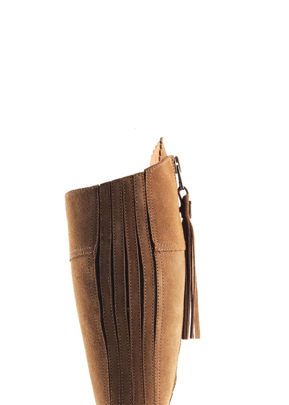 Suede Regina Heeled Narrow Fit Boots - Image 5