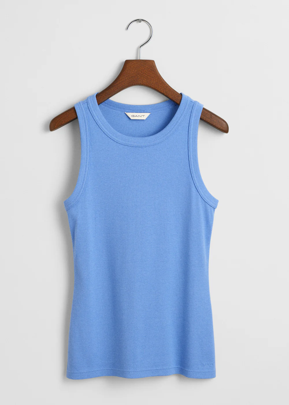 High Neck Rib Tank Top - Image 4