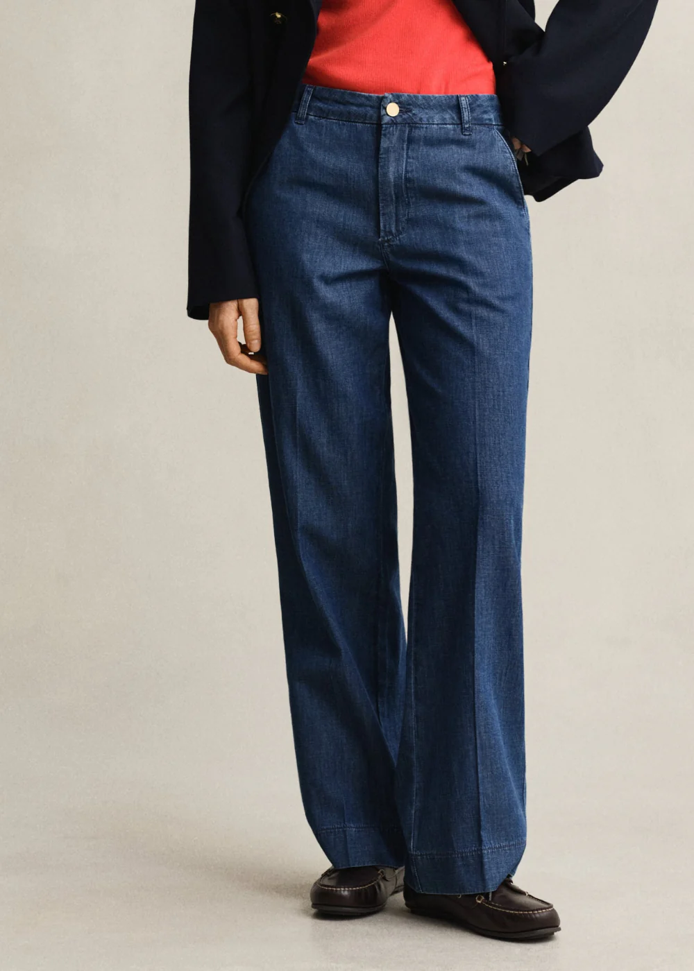 Relaxed Cotton Linen Jeans - Image 3