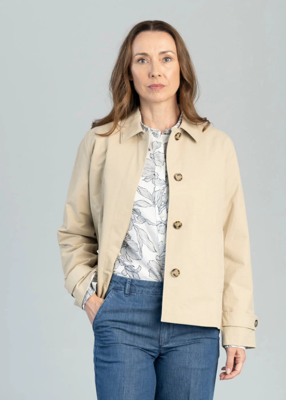 Short Cotton Car Coat - Image 6