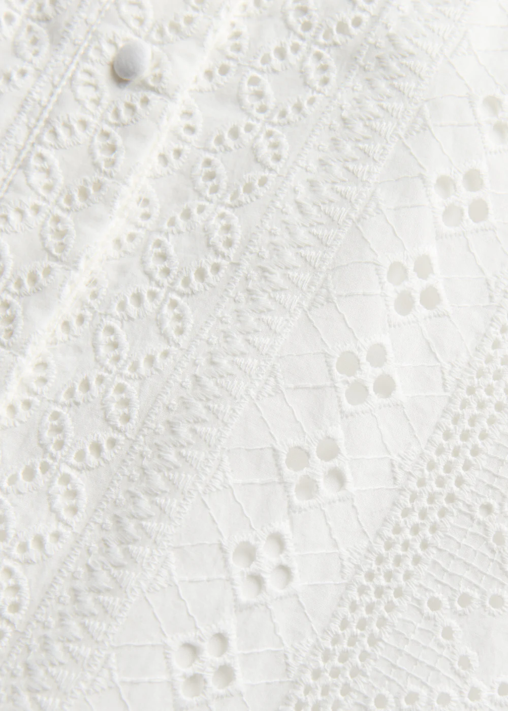 Aimee Collarless Broderie Dress - Image 8