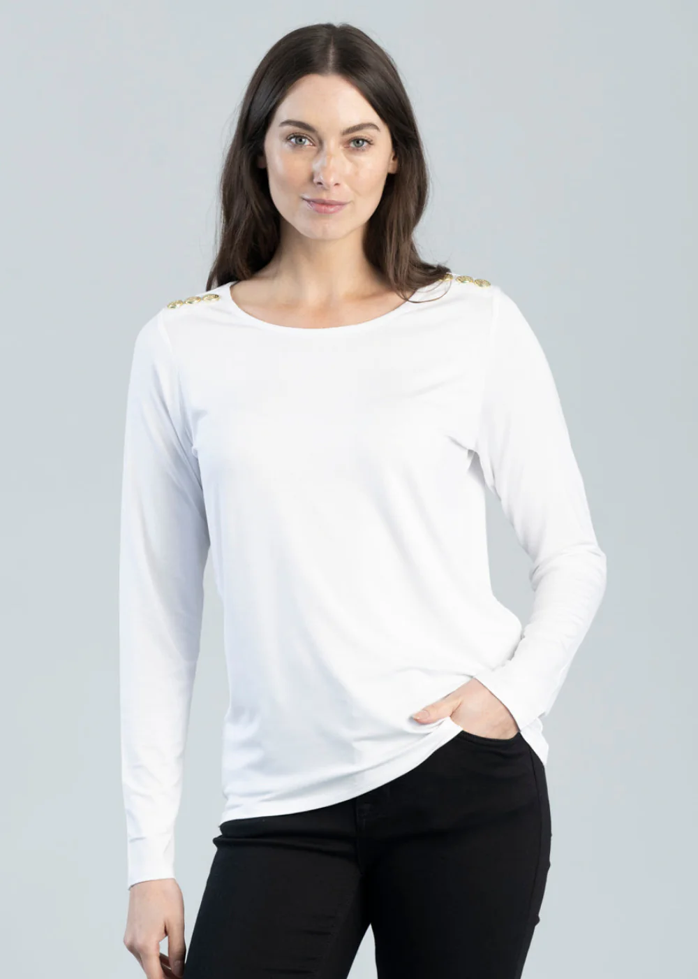 Long Sleeve Crew Neck T-Shirt - Image 3